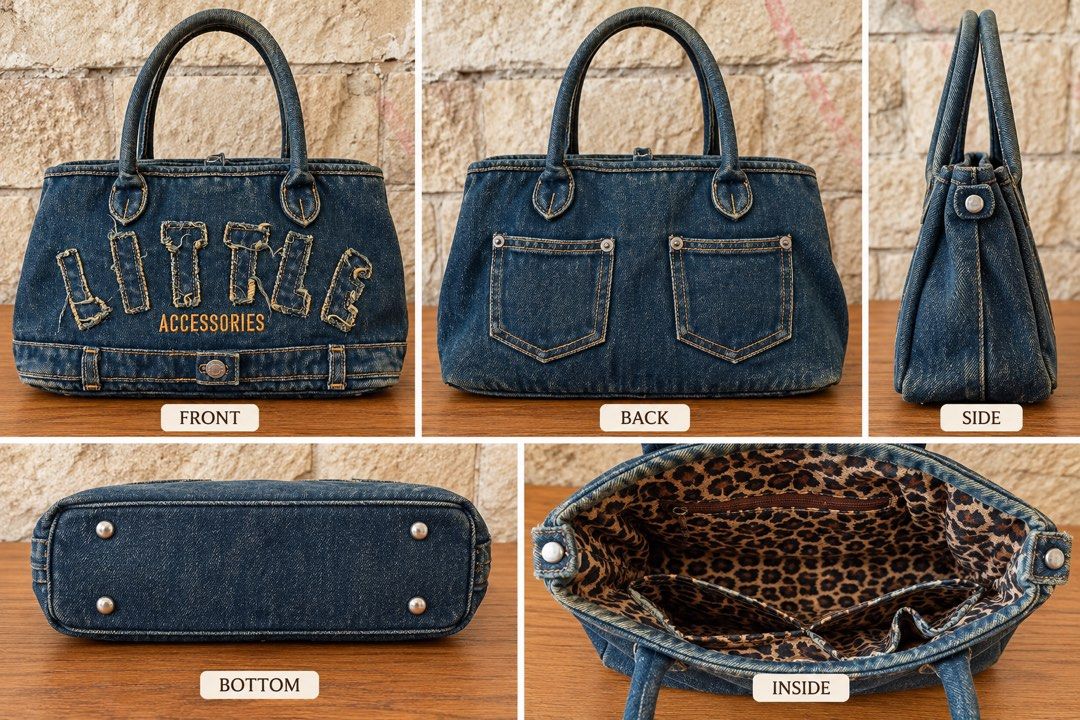 denim top-handle bag L7x11 (Category: Luxury Bags & Wallets) located in San Fernando. Submitted by dntjapansurpluselyu (Listing ID 1469178489, Image 1). Description: .