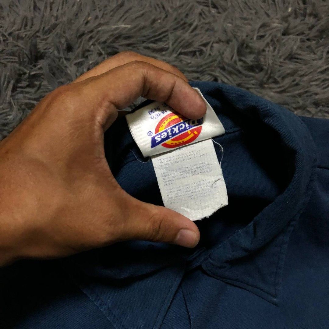 Dickies Button Down Polo Longsleeve (Category: Activewear) located in Camiling. Submitted by thriftscape2024 (Listing ID 1469333176, Image 3). Description: Excellent Condition Color rate: 9/10 Issue: need wash Dimes: W23xL31.