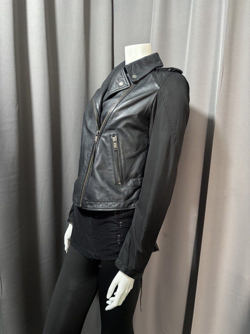 Diesel Leather Nylon Biker Jacket (Category: Coats, Jackets and Outerwear) located in Baguio. Submitted by thecollector2600 (Listing ID 1469391181, Image 2). Description: For womens 17” x 19” .