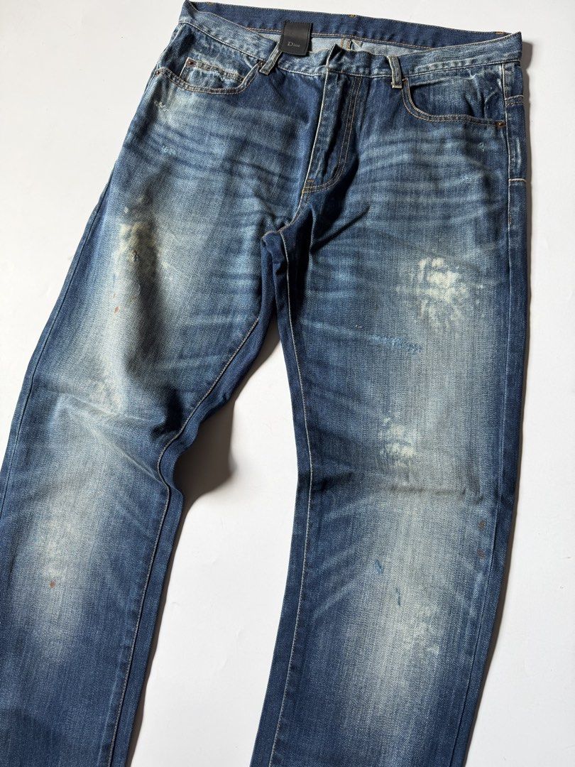 Dior SS07 Denim Jeans by Hedi Slimane (Category: Jeans) located in Baguio. Submitted by archival.store (Listing ID 1469243218, Image 2). Description: Dior SS07 Denim Jeans by Hedi Slimane Size tagged: Issue:none Waist:30 Length:40 Thigh:11.7 Opening:6.5.