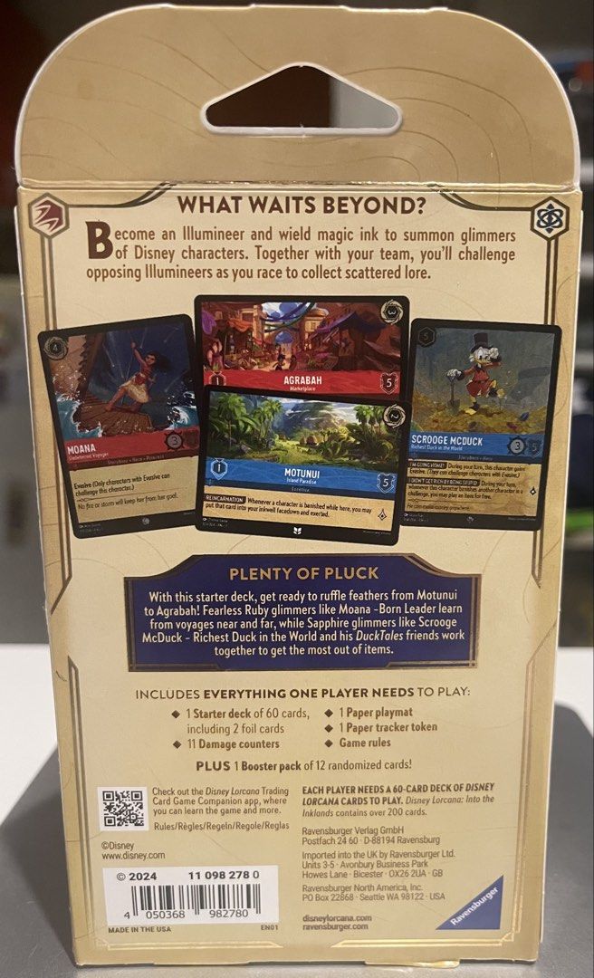 Disney Lorcana Into the Inklands Ruby & Sapphire (Category: Card Boxes & Cases) located in Mandaluyong City. Submitted by cipherwork53748 (Listing ID 1469314980, Image 2). Description: For Sale: Disney Lorcana Into the Inklands Starter Deck Ruby & Sapphire.