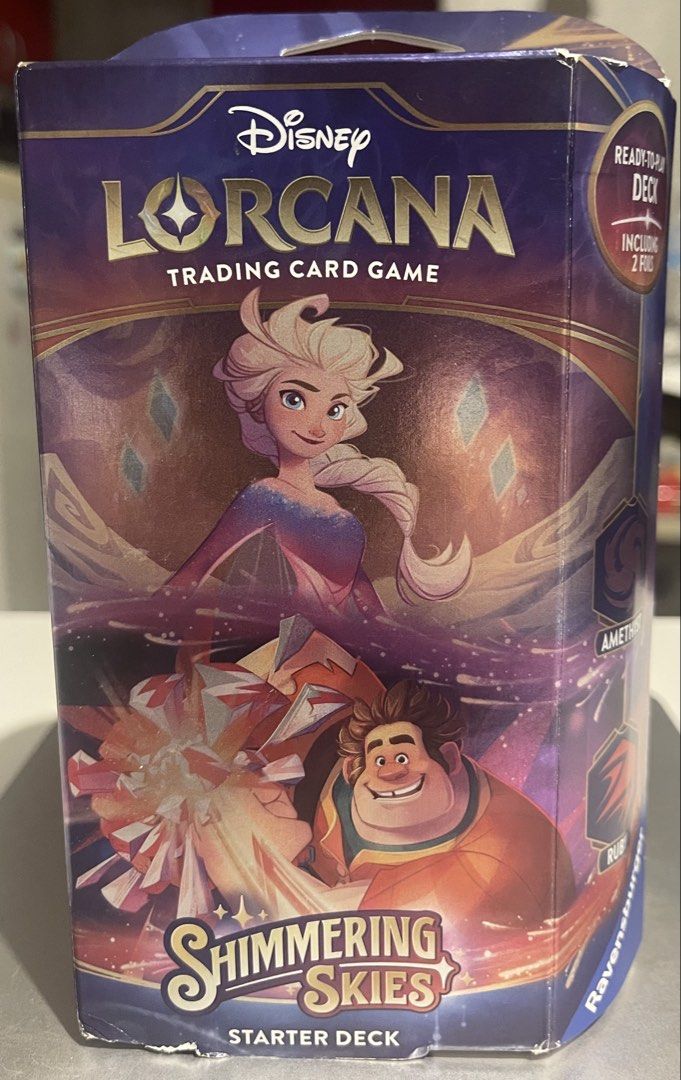 Disney Lorcana Shimmering Skies Amethyst & Ruby (Category: Card Packs) located in Mandaluyong City. Submitted by cipherwork53748 (Listing ID 1469317549, Image 1). Description: For Sale: Disney Lorcana Shimmering Skies Amethyst & Ruby.