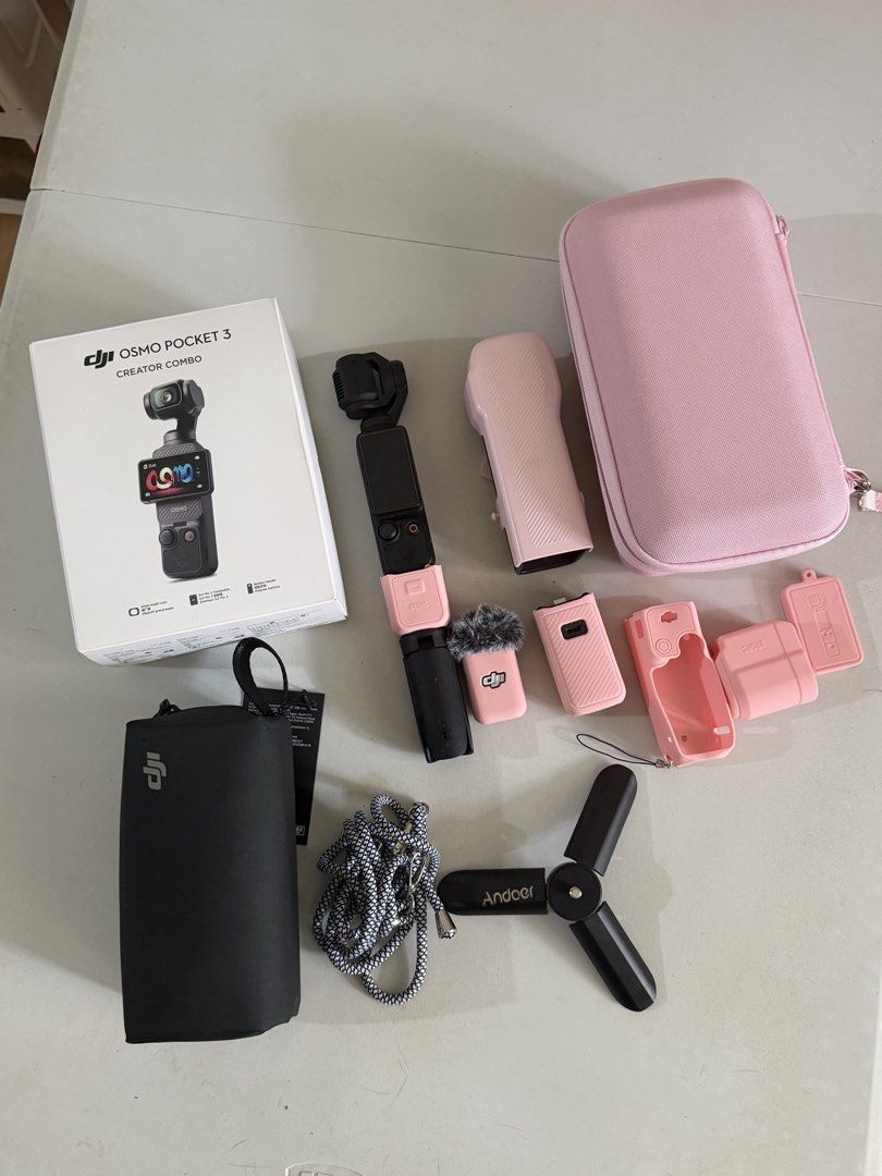 DJI Osmo Pocket 3 Creator Combo Pink Accessories (Category: Cameras) located in Quezon City. Submitted by jycdzn (Listing ID 1469177654, Image 1). Description: 📍 Location: Quezon City 🇯🇵 Japan Bought | February 2026 RFS: Rarely used! Selling because I don’t get to maximize its use. Hoping to find a new owner who can make the most out of it! 🤍 ✨ UNIT DETAILS: • Rarely used and well taken care of • Bought brand new in Japan last February 2026 •