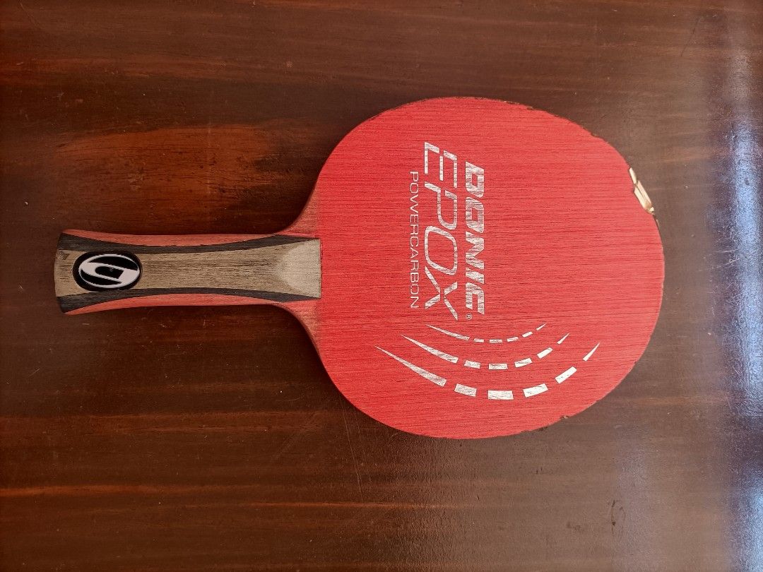 Donic Epox Power Carbon (Category: Other Sports Equipment and Supplies) located in Malolos. Submitted by skygabriel_faraon (Listing ID 1469173576, Image 1). Description: 📌 For Sale: Donic Epox Powercarbon Price: ₱2,100 Condition: Used, with minimal edge dings/chips. Performance remains unaffected. - Authentic Donic Epox Powercarbon - Offensive (OFF/OFF+) blade - 7-ply construction with carbon-fleece fibers - Rare, phased-out Anatomic (AN) handle