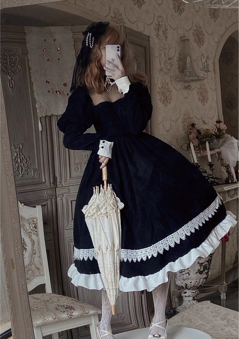Doudou - Gothic Lolita Dress (Category: Dresses) located in General Trias. Submitted by Ashantyscollezion (Listing ID 1469330346, Image 2). Description: ✏️ 𝘒𝘪𝘯𝘥𝘭𝘺 𝘕𝘰𝘵𝘦: - 𝘗𝘭𝘦𝘢𝘴𝘦 𝘤𝘩𝘦𝘤𝘬 𝘢𝘭𝘭 𝘥𝘦𝘵𝘢𝘪𝘭𝘴 𝘪𝘯 𝘵𝘩𝘦 𝘤𝘢𝘱𝘵𝘪𝘰𝘯𝘴. - 𝘋𝘪𝘮𝘦𝘯𝘴𝘪𝘰𝘯𝘴 𝘢𝘭𝘳𝘦𝘢𝘥𝘺 𝘰𝘯 𝘵𝘩𝘦 𝘱𝘩𝘰𝘵𝘰. -𝘱𝘦𝘵𝘵𝘪𝘤𝘰𝘢𝘵, 𝘳𝘪𝘣𝘣𝘰𝘯 𝘢𝘯𝘥 𝘰𝘵𝘩𝘦𝘳 𝘴𝘵𝘺𝘭𝘪𝘯𝘨 𝘪𝘵𝘦𝘮𝘴 𝘢𝘳𝘦 𝘯𝘰𝘵 𝘪𝘯𝘤𝘭𝘶𝘥𝘦𝘥. 𝘍𝘰𝘳 𝘧𝘭𝘢𝘸𝘴 𝘢�