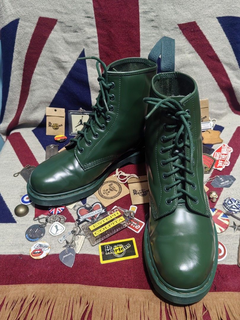 DR. MARTENS 1460 MONO GREEN (Category: Boots) located in Baguio. Submitted by curated_luxe_brandeds (Listing ID 1469182424, Image 3). Description: DR. MARTENS 1460 MONO GREEN AUTHENTIC PAIR UK 10 US 11 MENS EUR 45 PHP 4580 +SF SEE PICS FOR DETAILS EXCELLENT CONDITION COLOR MAY VARY DUE TO LIGHTING MOP BDO /GCASH NO COD /COP PHYSICAL STORE :STALL 324A THIRD FLOOR SKYWORLD SESSION ROAD BAGUIO CITY FB PAGE /CAROUSELL : curated_luxe_brandeds FACEBOOK
