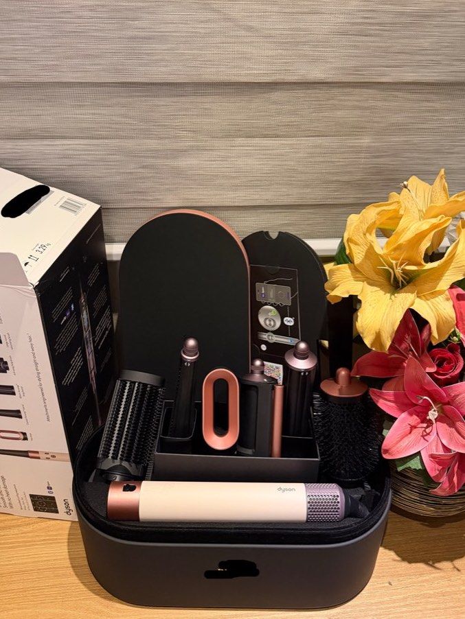Dyson Airwrap i.d. Complete Set (Category: Hair) located in Makati City. Submitted by athena_wardrobe (Listing ID 1469109027, Image 1). Description: Rfs: gift from bf, already bought one. Can’t refund because he put the name already Bought this October 2026 -Authentic Dyson Airwrap i.d. Straight & Wavy Styling Set -Connected to the app, and name was inputted, which is a verification of authenticity already - Complete set with everything (presenta