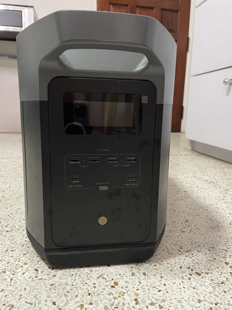 Ecoflow E2000 Generator (Category: Everything Else Others) located in Manila. Submitted by daddythrifter (Listing ID 1469205304, Image 3). Description: Bought last May 2026 Rfs: not suited to our needs, will buy a bigger one Height: 12” Width: 9.25” Length: 19.25”.