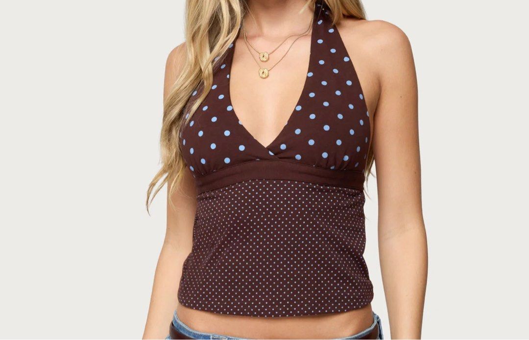 Edikted Polka Dot Top (Category: Sleeveless) located in Davao. Submitted by posh13 (Listing ID 1469311260, Image 1). Description: .