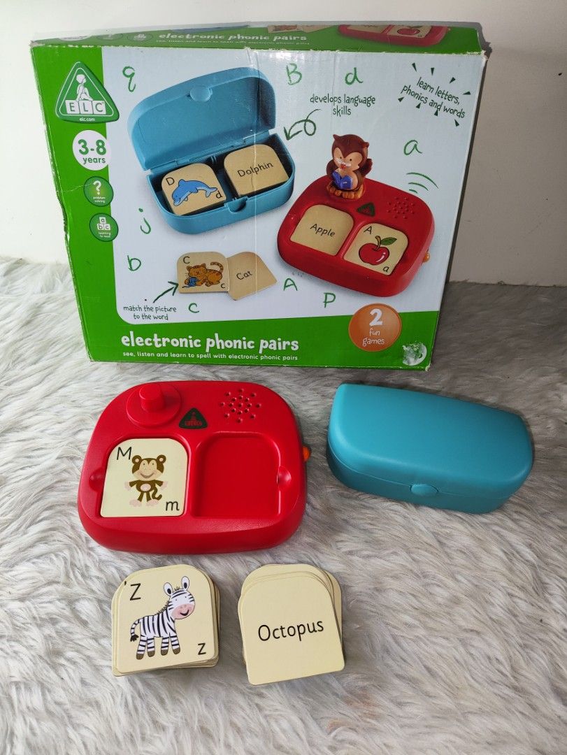 ELC Electronic Phonic Pairs Educational Toy (Category: Educational & Learning Toys) located in Cavite. Submitted by tinetaclesss (Listing ID 1469388193, Image 1). Description: missing 2 cards - .