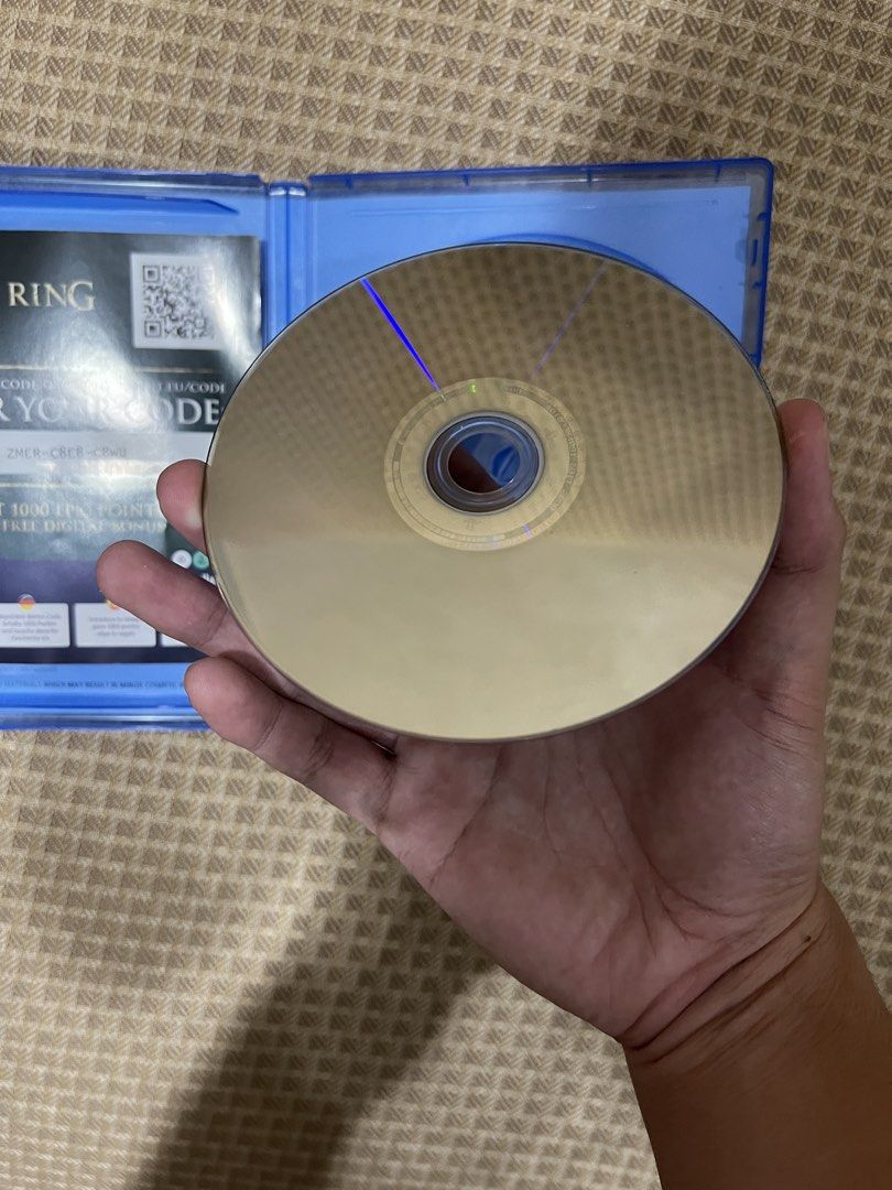 Elden Ring PS5 Game Disc with Case (Category: PlayStation) located in Marikina City. Submitted by pepitsells (Listing ID 1469293709, Image 3). Description: for the PlayStation 5 (PS5) physical disc in original blue case, clean and scratch-free original insert flyer with QR code and code text (i believe it’s used since i got it for free with the ps5 secondhand) tested and 100% working, ready to play! MOP: Gcash/Bank transfer RFS: not being used an