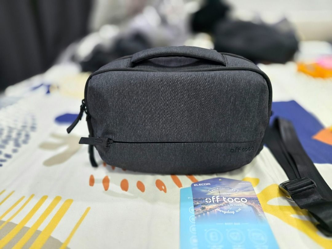 Elecom Off Toco Organizational Body Bag (Category: Camera Bags & Carriers) located in Caloocan City. Submitted by elcian (Listing ID 1469261683, Image 1). Description: **FOR SALE: ELECOM OFF TOCO Organizational Body Bag – Japanese Design Looking for a compact, well-organized everyday carry bag? The **ELECOM OFF TOCO Organizational Body Bag** is designed for gadget lovers who want to keep their essentials organized without carrying a bulky bag. Pe