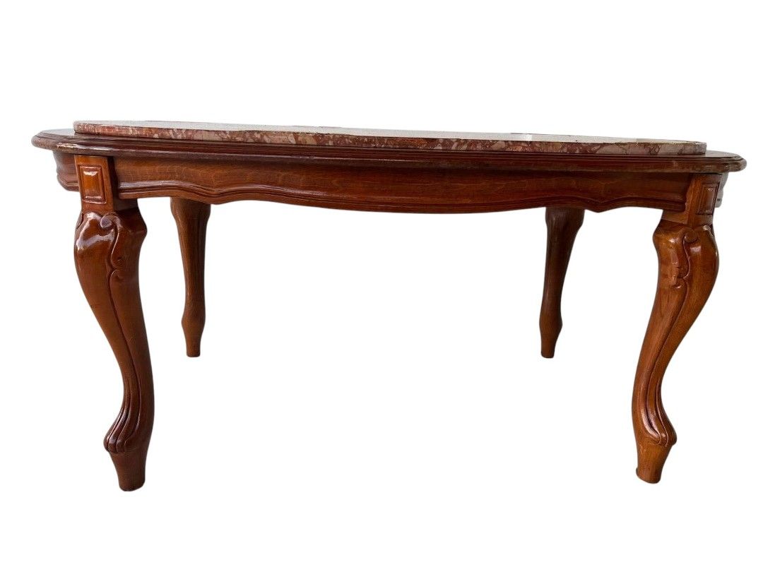 ELEGANT MARBLE TOP CENTER TABLE (Category: Tables & Sets) located in Mexico. Submitted by mgracejapansurplus (Listing ID 1469238601, Image 2). Description: NEW ARRIVAL 🔥 JAPAN SURLPUS ELEGANT MARBLE TOP CENTER TABLE ✨ -Elegant solid wood frame, classic carved legs. Dimensions: L39"×W22"×H18". ✅No dp No reservation ✅Payment first Priority ✅LALAMOVE sameday delivery. 📌Shoulder ni buyer ang sf pick up will do. MOP: Gcash , Maribank , Gotyme Pm Mok