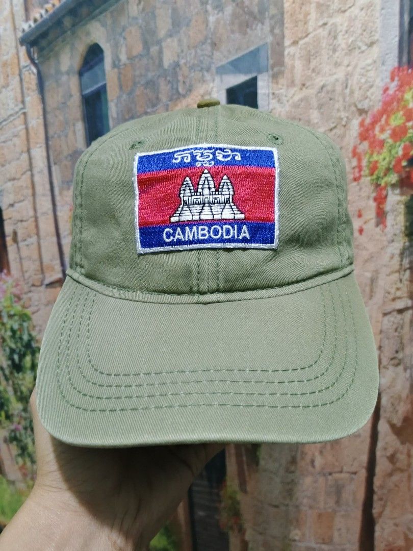 Embroidered Cambodian flag patch dad hat cap (Category: Caps & Hats) located in Valenzuela. Submitted by shs.by.marc (Listing ID 1469166880, Image 1). Description: Location : Karuhatan Valenzuela.