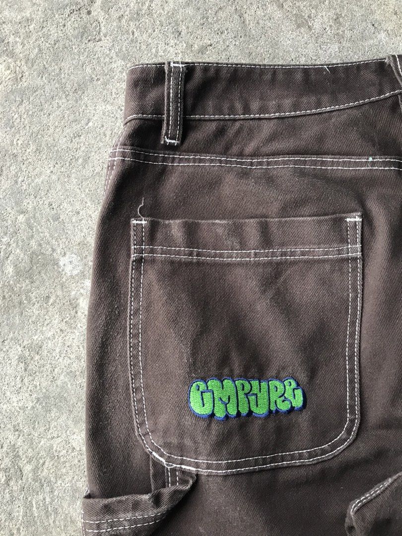 Empyre carpenter pants (Category: Jeans) located in Ligao. Submitted by klaifinds (Listing ID 1469182965, Image 3). Description: 34/38 Thigh 14 Hem 9 Issue altered hem 10 dati binawasan ginawang 9 Crispy 9/10 color rate.