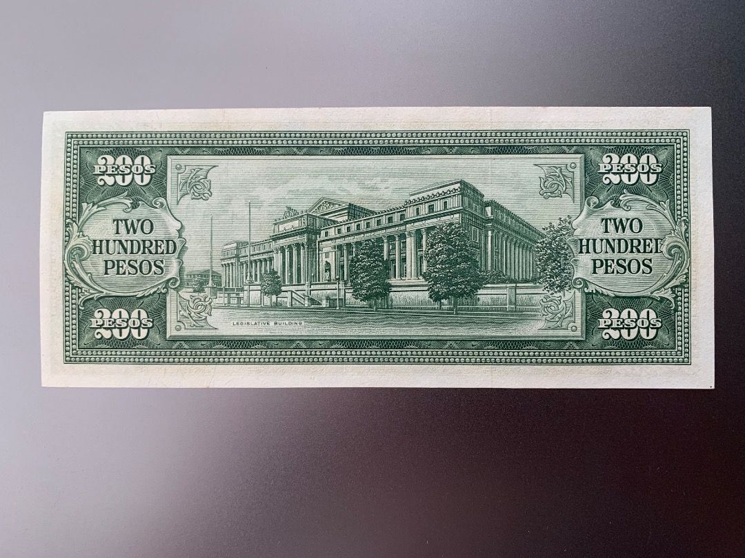 English series - 200 pesos (Category: Currency) located in Indang. Submitted by vykolektor (Listing ID 1469198820, Image 2). Description: English series 200 pesos UNC.