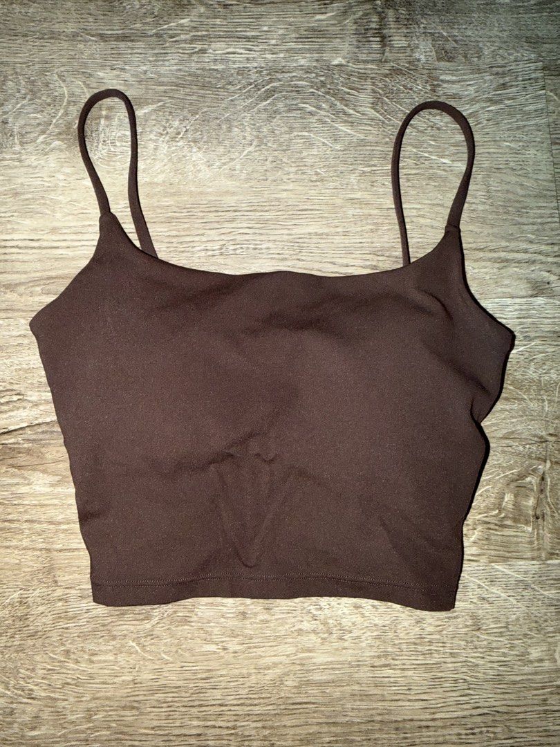 Espresso Yoga Top (Category: Activewear) located in Quezon City. Submitted by jrlcloset (Listing ID 1469281099, Image 1). Description: Negotiable Padded Size refer to the photo above Decluttering .