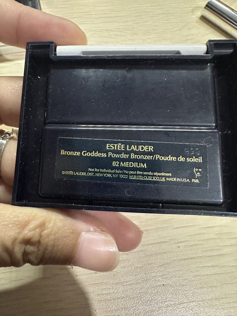 Estee Lauder Bronze Goddess Powder Bronzer - Medium 02 (Category: Makeup) located in Manila. Submitted by shopkriscloset (Listing ID 1469256548, Image 2). Description: Used 2-3x only. This is my preloved makeup. ‼️PLEASE READ BEFORE PLACING AN OFFER -Please be patient and respectful. 🤗 If I don’t get to reply immediately, I might be working. - Please REFRAIN from making an offer if you do not intend to complete the purchase ❗️ACCEPTED OFFER mean