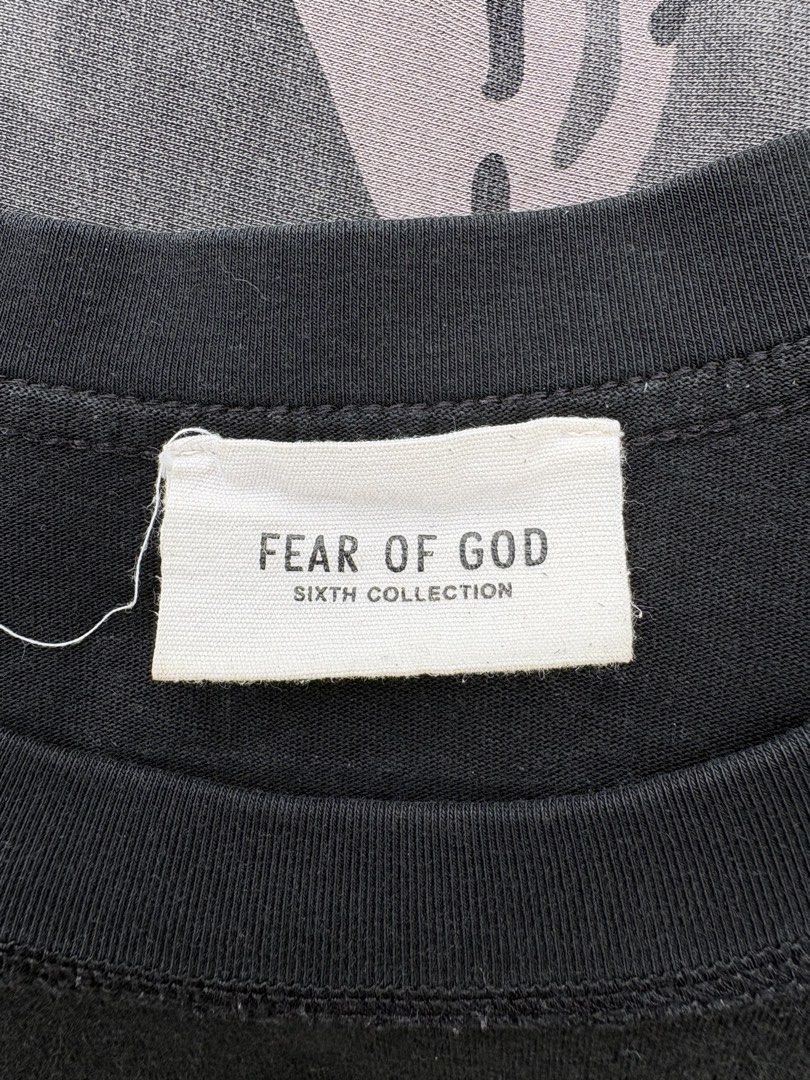 Fear of God FG (Category: Tshirts & Polo Shirts ) located in Carmona. Submitted by arthrift.31 (Listing ID 1469357970, Image 3). Description: Width:22.5 Length:27.5 Condition:9/10 Colorrate:9/10 .