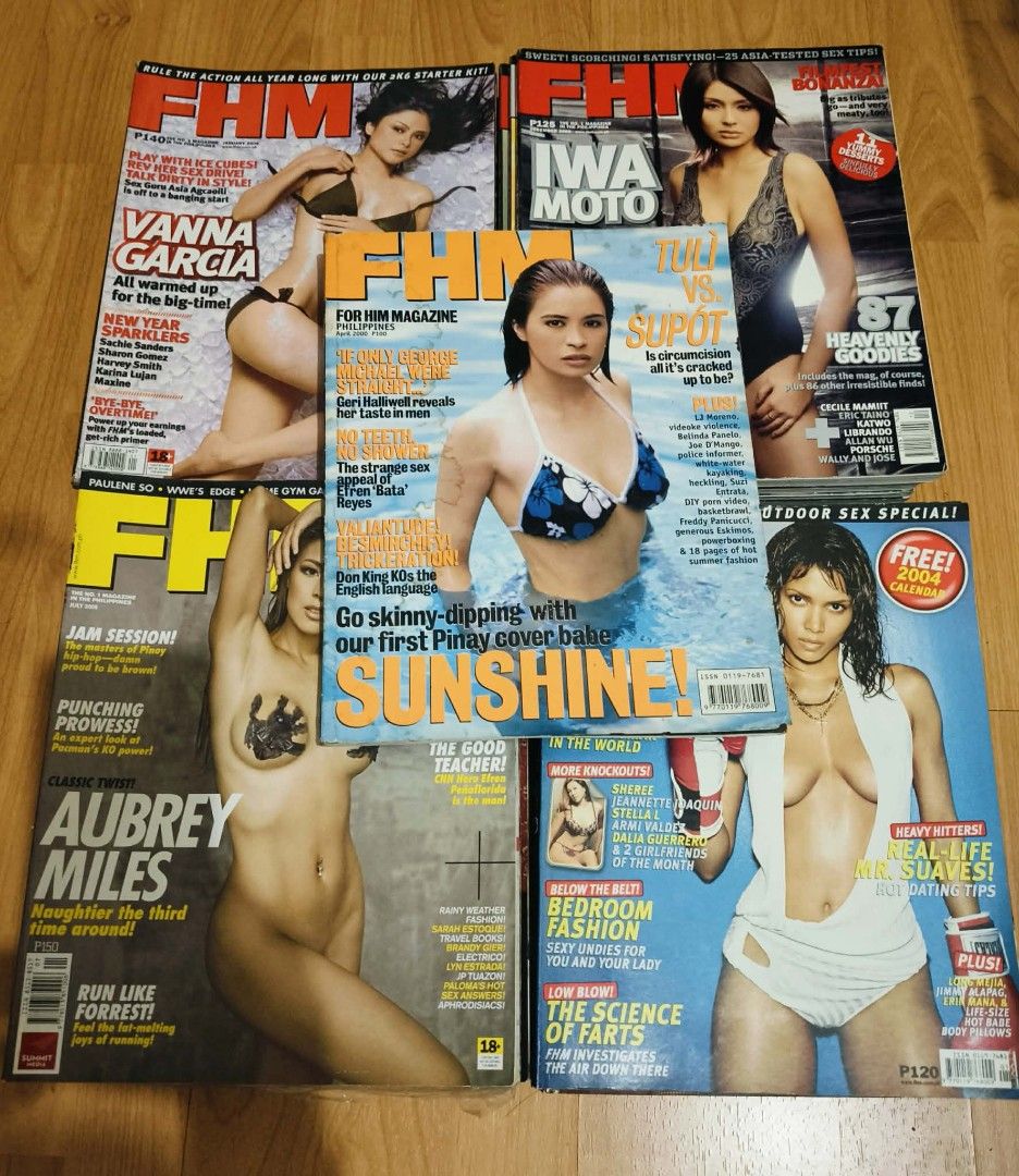FHM Sunshine Cruz lot (Category: Magazines) located in Taguig. Submitted by sellout2ny (Listing ID 1469280684, Image 3). Description: Take all 52 magazines 5500 pesos - lot of vintage FHM Philippines magazines - Features iconic local celebrities: Vanna Garcia, Iwa Moto, Sunshine Cruz, Aubrey Miles, and more - Includes articles, fashion spreads, and a rare 2004 calendar - Multiple issues included in the lot - Ideal for collectors of local pop cult