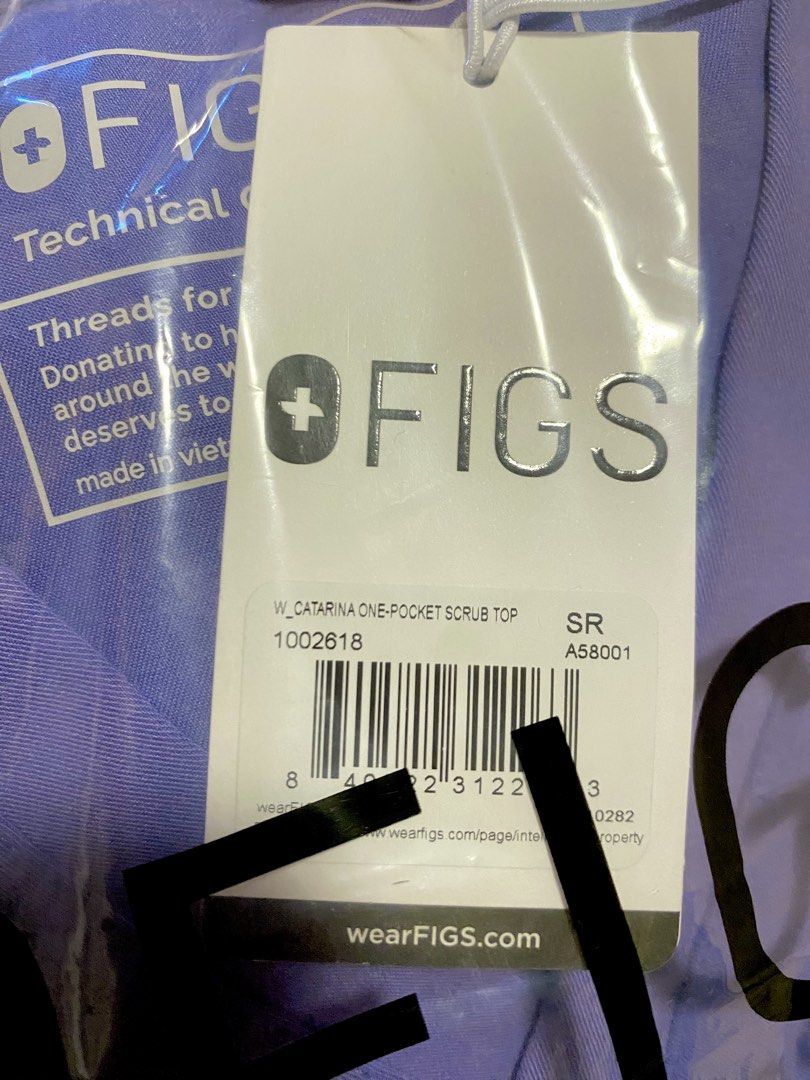 FIGS Purple Scrub Pants & Top Set Size Small (Category: Sets or Coordinates) located in Quezon City. Submitted by babyblue2022 (Listing ID 1469228747, Image 3). Description: - Brand: FIGS - Style: Complete scrub set (Catarina One-Pocket Top & Yola High-Rise Straight Leg Pants) - Color: Amethyst (Purple) limited edition and seasonal color 💜💜 - Size: Small Regular for both Top and Pants - Condition: Brand new, still sealed in original plastic pac
