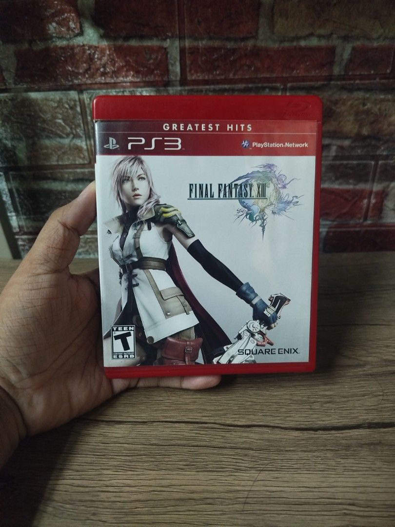 Final Fantasy XIII PS3 Greatest Hits (Category: PlayStation) located in Binan City. Submitted by pumpkiiin02 (Listing ID 1469244896, Image 1). Description: - Title: Final Fantasy XIII - Platform: PlayStation 3 (PS3) - Edition: Greatest Hits (Red Case) - Includes: Original case, game disc, and instruction manual - Condition: Tested and 100% working, clean disc - Fast shipping and trusted seller!.