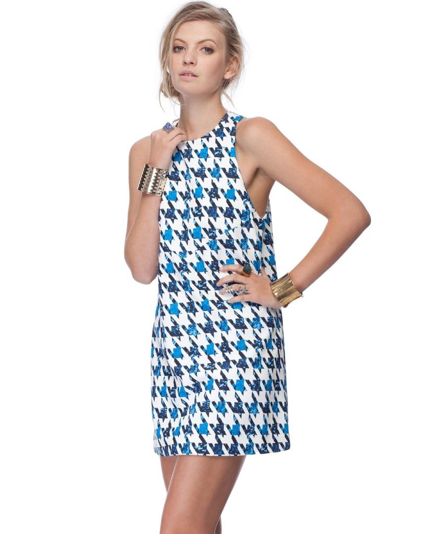Finders Keepers blue houndstooth dress (Category: Dresses) located in Batangas. Submitted by thevanitychamber (Listing ID 1469177553, Image 1). Description: .