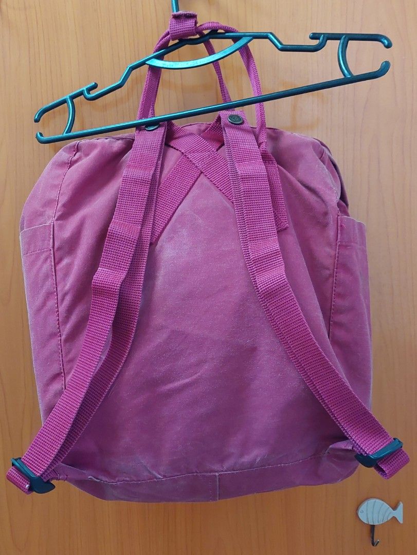 Kanken Classic Backpack - Oxblood Red (Category: Backpacks) located in Mandaue City. Submitted by nikkis.knickknacks (Listing ID 1469232239, Image 3). Description: Fjallraven Kanken Classic Backpack - Oxblood red -- • can't vouch for authenticity; bought this secondhand • still good material and solid quality tho • color irl closest to images 4, 6, 7 • 16L capacity • can carry heavy things without being uncomfortable for the back • H 14.9" x W 10