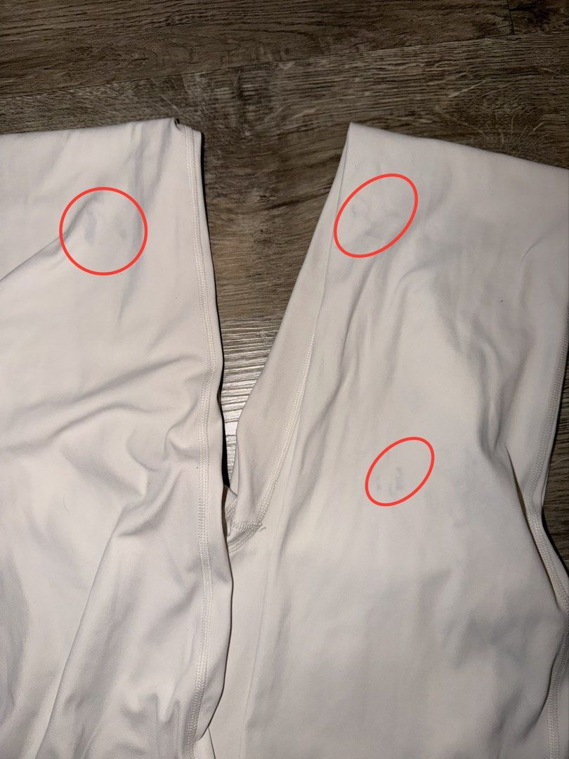 Flared Yoga Pants (Category: Activewear) located in Quezon City. Submitted by jrlcloset (Listing ID 1469277560, Image 3). Description: Negotiable Size 4 (please see attached photo) White Ivory color There are stains .