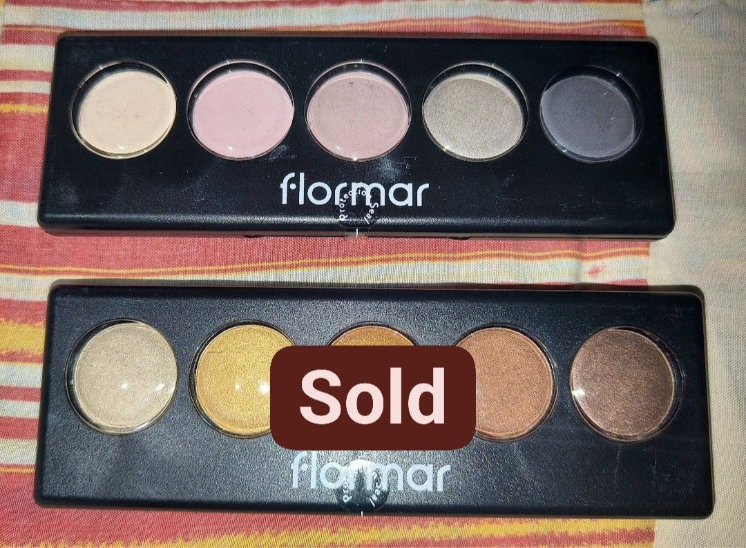 Flomar Cosmetics (Category: Makeup) located in Cavite. Submitted by sophiayudequina (Listing ID 1465419870, Image 1). Description: Mall Pull out FLOMAR BRAND Expiration: 2027-28 Flomar Eyeshadow price tag ₱799 "Sale : ₱ 250 Lip Tattoo Orig Price : ₱499 *Sale: ₱150 Loc: Molino 3 Bacoor Sophia 09265740431 MOP : gcash MOD: pick up ( courier).