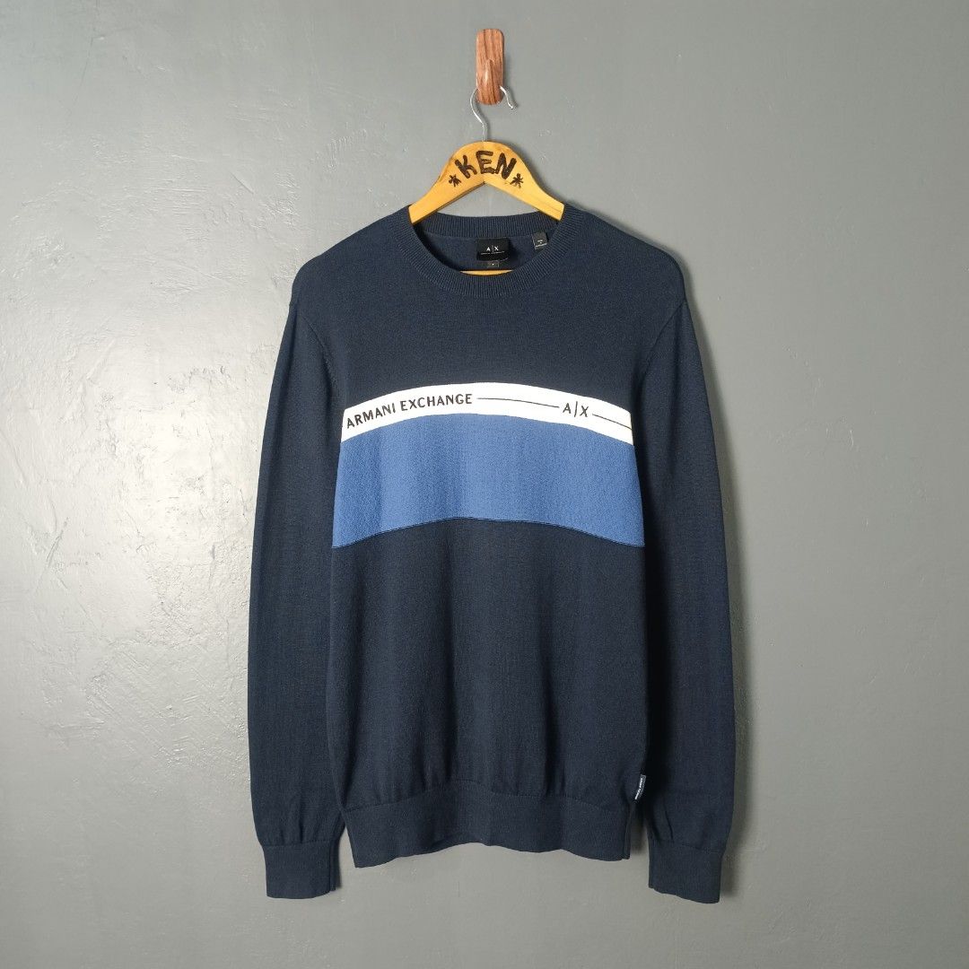 For Men - Armani Exchange (Category: Coats, Jackets and Outerwear) located in Bacolod City. Submitted by drop.ph (Listing ID 1469209629, Image 2). Description: Armani Exchange Authentic *Embroidered *Size S - 19x28 *Good as New *No flaws *Price: 1,500php *Add SF if outside Bacolod City .