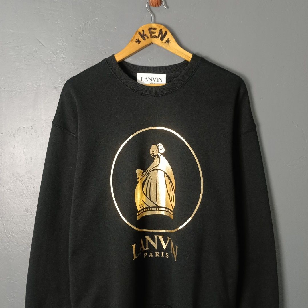 For Men - Lanvin (Category: Coats, Jackets and Outerwear) located in Bacolod City. Submitted by drop.ph (Listing ID 1469244284, Image 2). Description: Lanvin Paris - Crewneck *Fits M - 21.5x27.5 *Excellent cloth *Minor chip on print *Price: 1,000php *Add SF if outside Bacolod City .