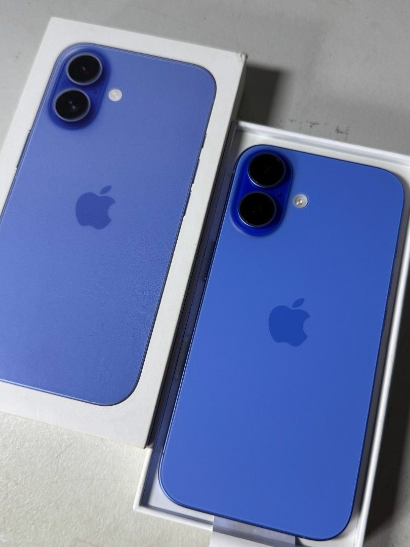 For Sale iPhone 16 (Category: iPhone 16 Series) located in Cavite. Submitted by l.brendon (Listing ID 1469254658, Image 2). Description: Selling Dad’s iPhone 16 128GB / Ultramarine 98% Battery Health / 198 Cycle Count No dents or any paint chips on body Never been repaired or opened Purchased in Power Mac Center (December 11, 2024) Inclusions: Original Box Original Cable Anker Zolo Adapter 2 Case Rfs: Will upgrade his Android Message me for more 