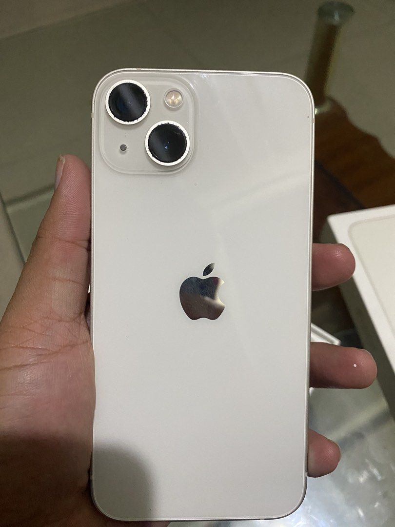 For sale or swap (Category: iPhone 13 Series) located in Paranaque City. Submitted by luwis.0521 (Listing ID 1469243249, Image 3). Description: For sale or swap sa lower unit +cash Iphone 13 starlight🤍 126gb 86 battery health✅ Face id ✅ True tone ✅ No sim restrictions ✅ Zpa/local variant✅ Ntc approved ✅ Unli reset unli check all u want ✅ Complete with resibo buy on silicon valley✅ Issue some paintchip onlybut not affected on performance Not rush