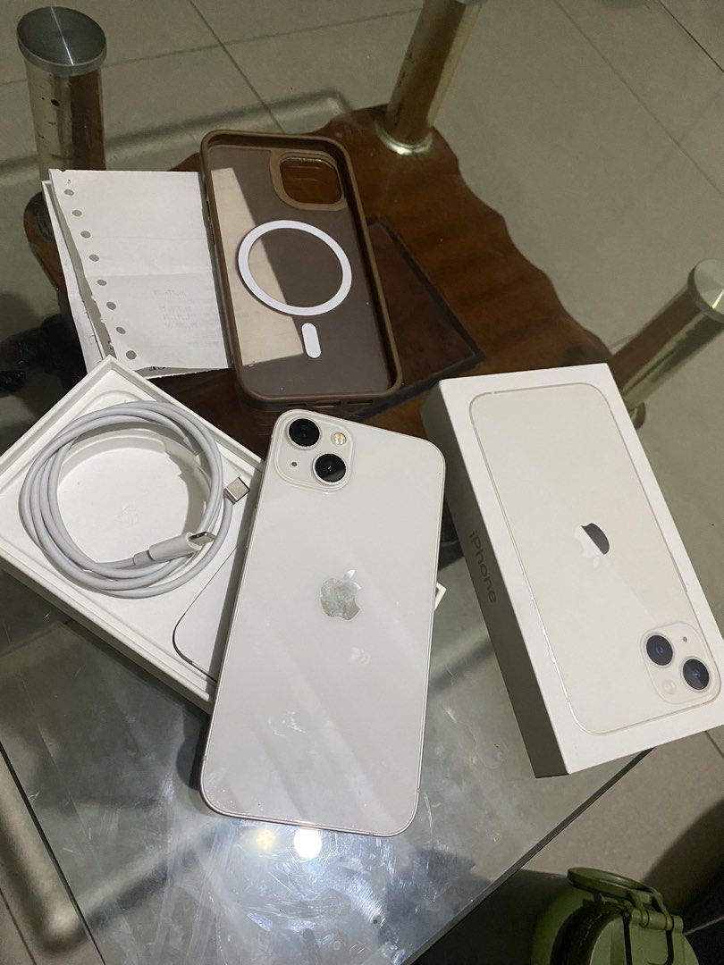 For sale or swap (Category: iPhone 13 Series) located in Paranaque City. Submitted by luwis.0521 (Listing ID 1469243249, Image 1). Description: For sale or swap sa lower unit +cash Iphone 13 starlight🤍 126gb 86 battery health✅ Face id ✅ True tone ✅ No sim restrictions ✅ Zpa/local variant✅ Ntc approved ✅ Unli reset unli check all u want ✅ Complete with resibo buy on silicon valley✅ Issue some paintchip onlybut not affected on performance Not rush