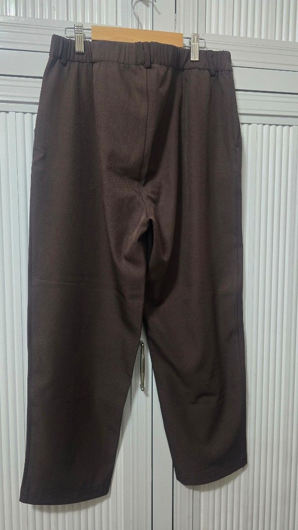 for-me Brown Trousers Size L (Category: Trousers) located in Cabanatuan. Submitted by belle_1013 (Listing ID 1469312774, Image 2). Description: - Brand: For-Me - Color: Brown - Size: Large (tag attached inside) - Closure: Front button waistband - Style: Classic everyday wear - Fit: Comfortable and clean material.