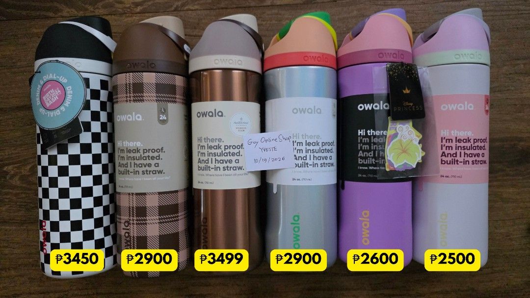 FS Owala Freesip (Category: Water Bottles & Tumblers) located in Paranaque City. Submitted by guyonlineshop (Listing ID 1469167691, Image 1). Description: authentic bnew fixed price.