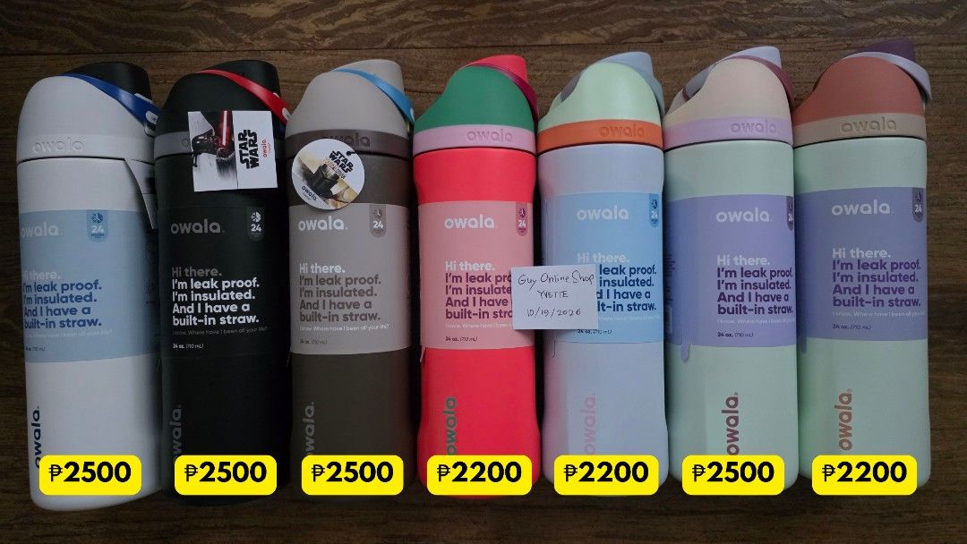 FS Owala Freesip 24oz (Category: Water Bottles & Tumblers) located in Paranaque City. Submitted by guyonlineshop (Listing ID 1469167632, Image 1). Description: authentic bnew fixed price.