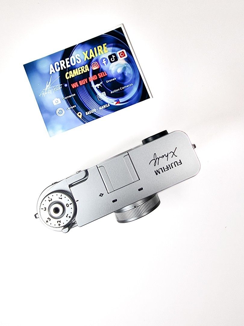 Fujifilm X Half Silver (Category: Cameras) located in Baguio. Submitted by acreoscamera (Listing ID 1469226005, Image 2). Description: Fujifilm X Half (Almost New) ✨️📸 Price: 32,500.00 Cosmetics: 10/10 Shutter Count: 7 Warranty: Until September 2026 No issues Actual Photo posted📸 No more last priced All buttons are functional Flash working ✨️Inclusions: Charging Cable Battery Strap Connectors Box, manuals and receipt ⛩️Location: Baguio City Ope