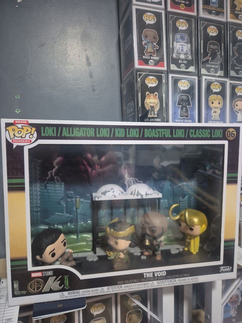Funko Pop Deluxe Moment Loki The Void 06 (Category: Designer & Blind Box Toys) located in Antipolo. Submitted by eastbeast (Listing ID 1469310388, Image 1). Description: - Funko Pop Deluxe Moment #06 from Marvel Studios Loki - Features The Void scene diorama with Alligator Loki, Kid Loki, Boastful Loki, and Classic Loki - Large box format with clear window packaging - Box is clean, mint, and intact - Must-have collectible piece for Marvel fans.