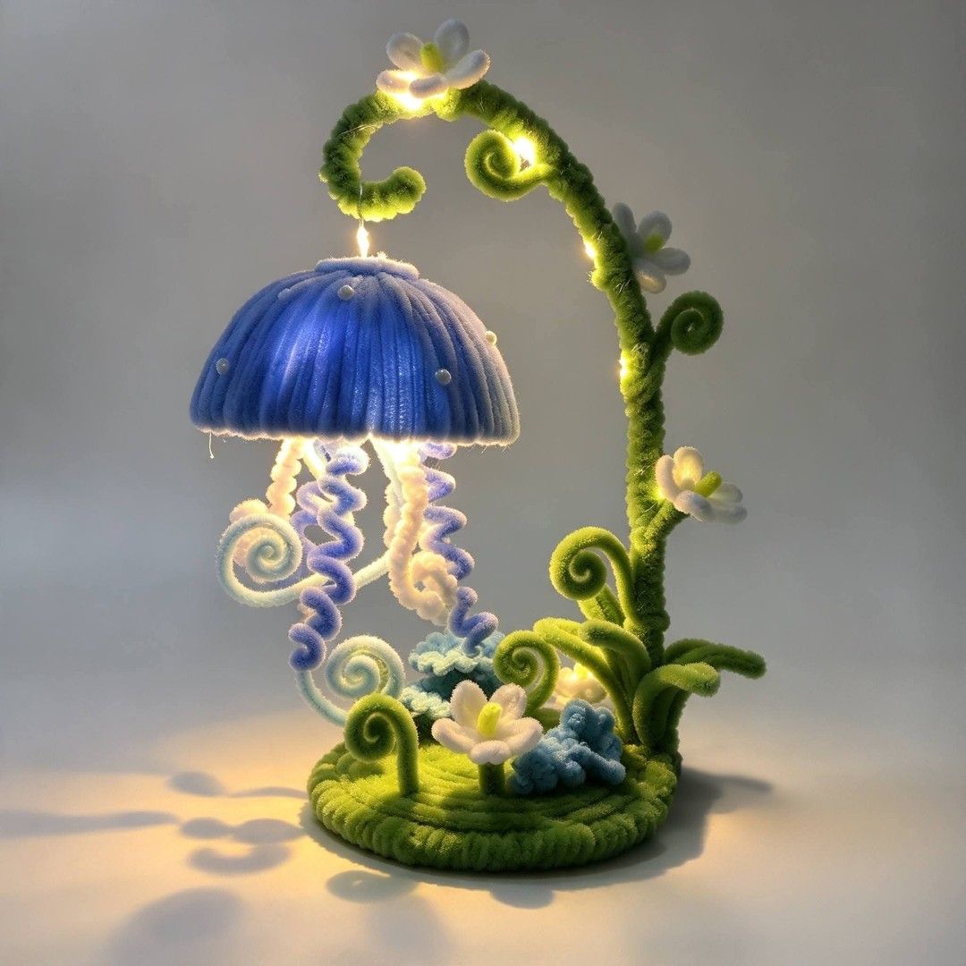 FUZZY WIRE FLOWER LAMP (Category: Carpets, Mats & Flooring) located in Manila. Submitted by dreamyland2.0 (Listing ID 1469257597, Image 1). Description: 🌸✨ FUZZY WIRE FLOWER LAMP ✨🌸 • Jellyfish Night Light 🪼 • Lily of the Valley Lamp 🌷 Looking for a cute, unique, and thoughtful gift? 💐💖 Perfect for gifts, room decorations, or simply to make someone smile. 💓 💗 Custom designs available! 🌷 Choose your own colors and flower designs 🎁 Add-on
