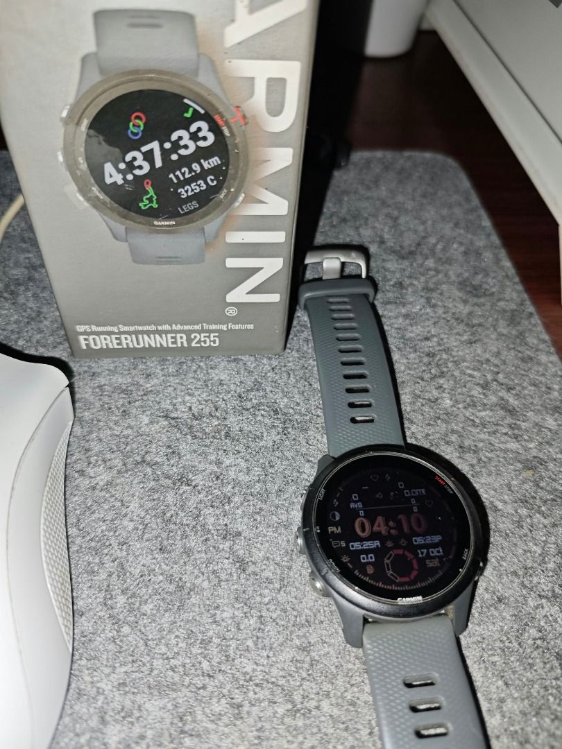 Garmin Forerunner 255 (Category: Wearables & Smart Watches) located in Caloocan City. Submitted by bravepenguin.241cb0 (Listing ID 1469232262, Image 3). Description: Used & not abused Only used while in activity. Battery life still in good condition. No scratch or dents. Quality: Overall is in good condition..
