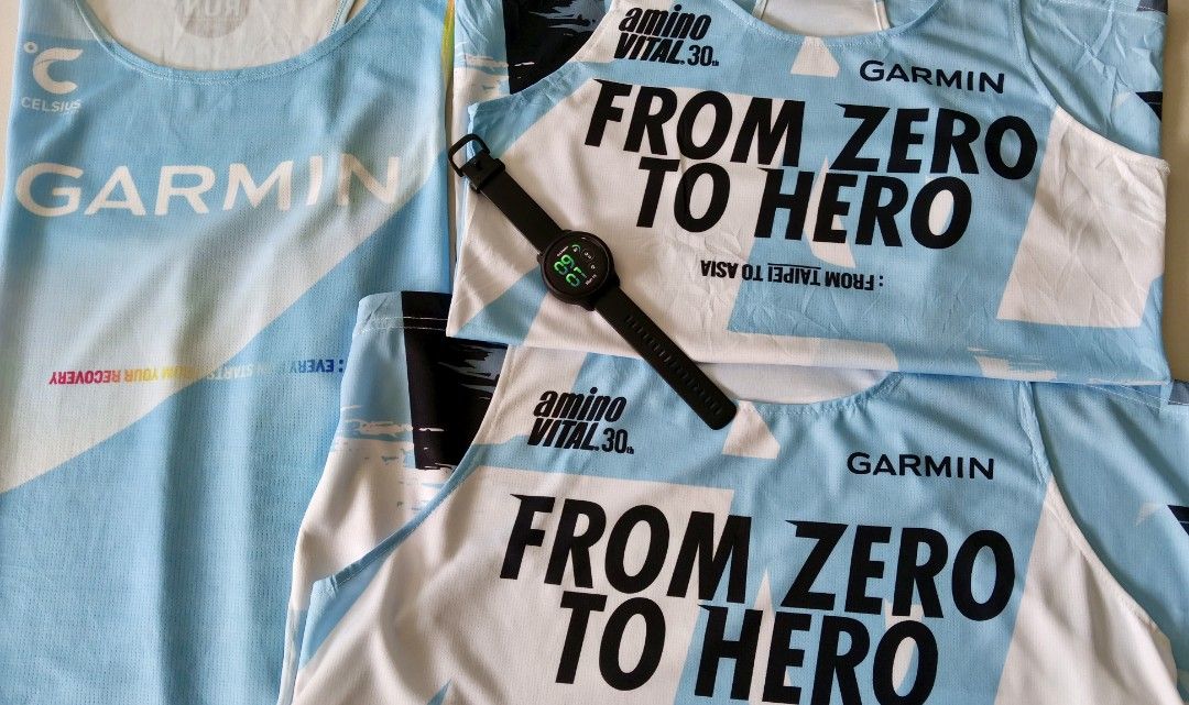 Garmin Running Singlet FROM ZERO TO HERO (Category: Activewear) located in Iloilo. Submitted by rapha.houseofactivewear.23 (Listing ID 1469166213, Image 3). Description: men XL on tag - fit to Large women L on tag - fit to Medium.