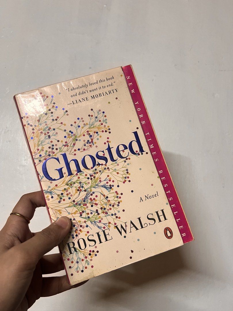 Ghosted by Rosie Walsh Novel (Category: Storybooks) located in Caloocan City. Submitted by kimm.chi (Listing ID 1469267113, Image 1). Description: - Title & Author: Ghosted by Rosie Walsh (New York Times Bestseller) - Genre: Gripping romance and mystery novel - Cover Design: Colorful floral pattern - Condition: Clean and readable pages inside - Format: Standard paperback size.