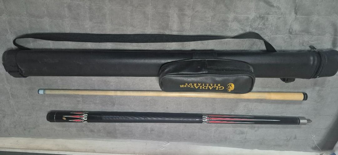 Gladiator Cue Stick (Category: Other Sports Equipment and Supplies) located in Caloocan City. Submitted by lrujzerep (Listing ID 1469285052, Image 3). Description: Gladiator billiard cue stick slightly used for only 6 months.. inclusion are cue stick holder, billiard chalks and billiard glove.
