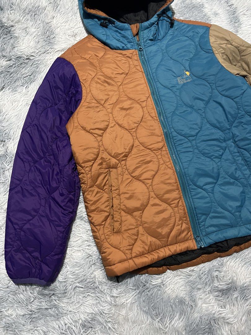 Go Slow Caravan Padded Quilted Jacket (Category: Coats, Jackets and Outerwear) located in Sasmuan (Sexmoan). Submitted by winterclothes.ph (Listing ID 1469188692, Image 3). Description: Go Slow Caravan Padded Quilted Jacket 2 on tag Width 21.5 Length 26 b27 Excellent Condition.