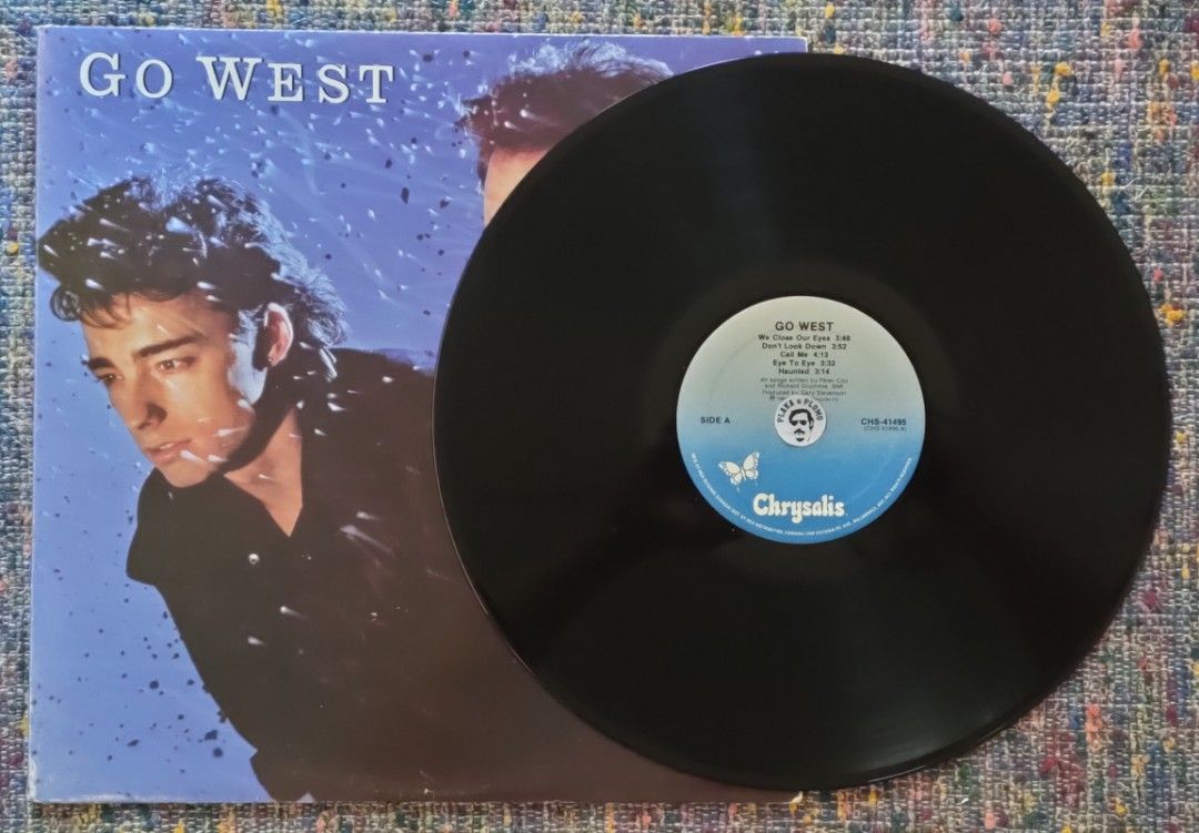 Go West - Go West LP Vinyl Record (Category: Vinyls) located in Quezon City. Submitted by plaka.o.plomo (Listing ID 1469230519, Image 3). Description: Artist(s) : Go West Album : Go West Year : 1985 Media : VG+ Color : Black Sleeve : VG+ No. : 1x Vinyl Size : 12" RPM : 33 Country : Canada Catalog No. : CHS 41495 Tracklist : - Side A 1. We Close Our Eyes 3:48 2. Don't Look Down 3:52 3. Call Me 4:13 4. Eye To Eye 3:32 5. Haunted 3:14 - Side B 1. S.