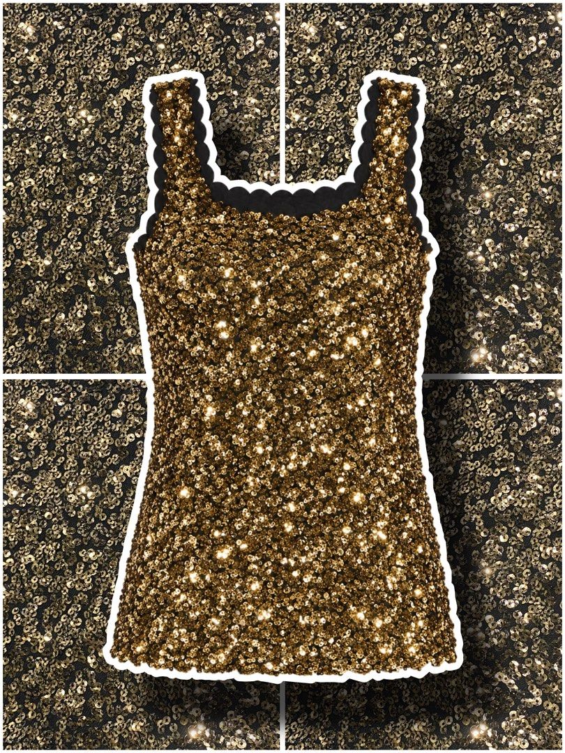 gold sequin tank top (Category: Others Tops) located in Naga. Submitted by jamesarkkkk (Listing ID 1469333920, Image 1). Description: .