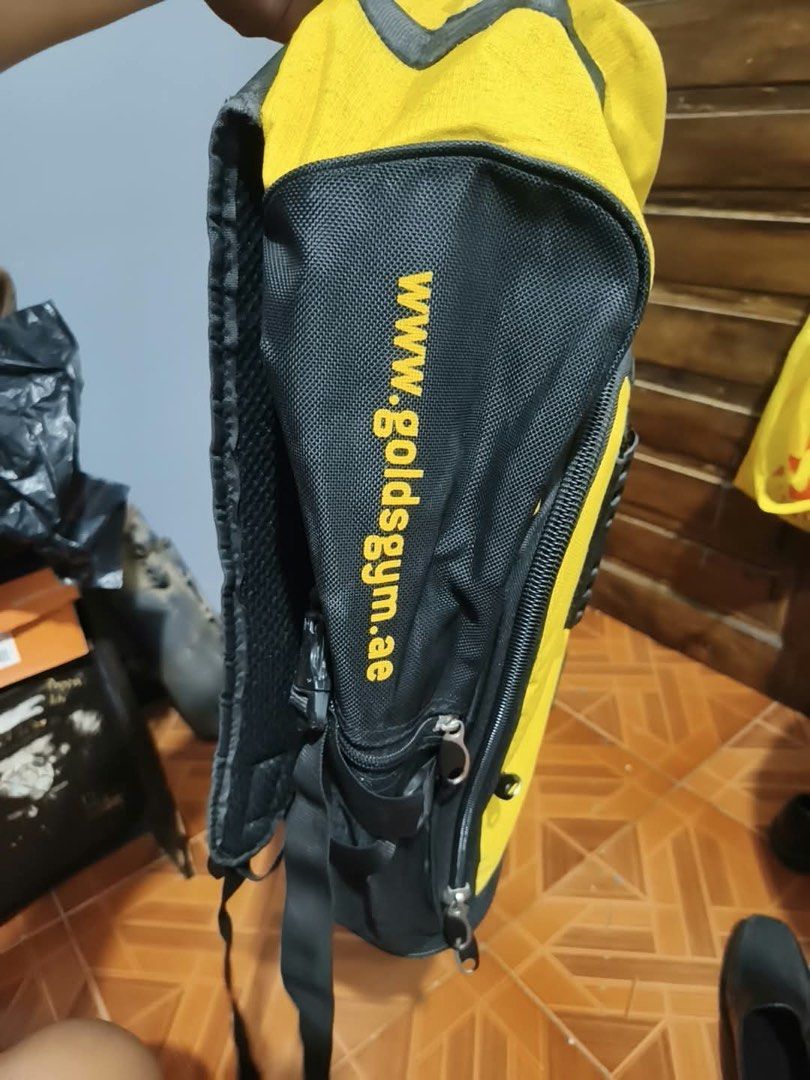 Gold's gym backpack (Category: Backpacks) located in Alaminos. Submitted by thriftings625 (Listing ID 1469170466, Image 3). Description: No issue Color rate: 9/10 Excellent condition No pinholes, no stain, no tears.