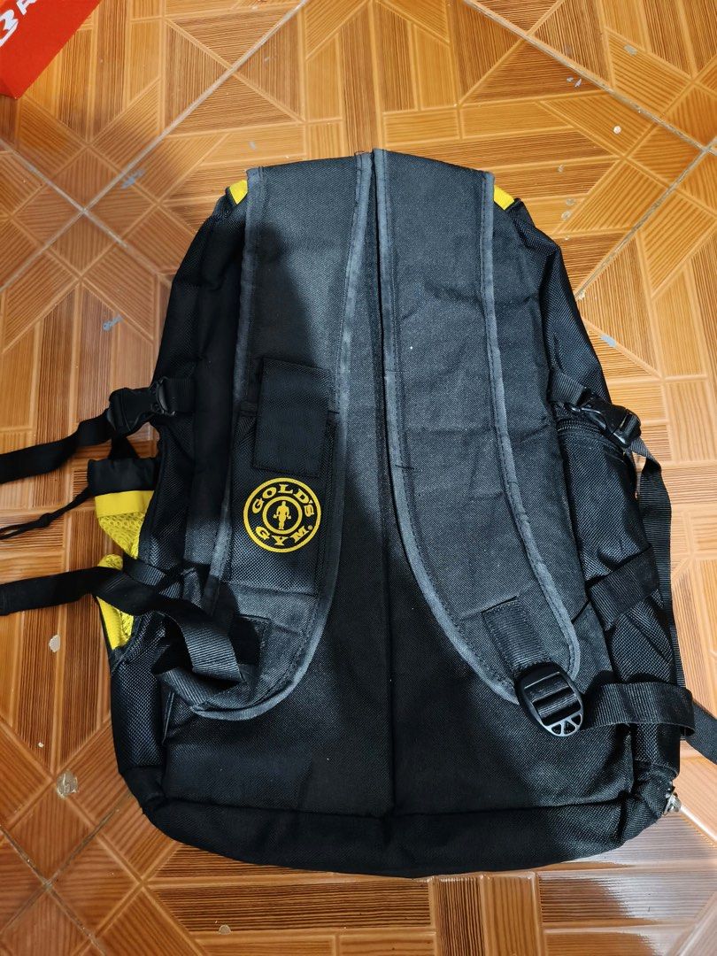 Gold's gym backpack (Category: Backpacks) located in Alaminos. Submitted by thriftings625 (Listing ID 1469170466, Image 2). Description: No issue Color rate: 9/10 Excellent condition No pinholes, no stain, no tears.
